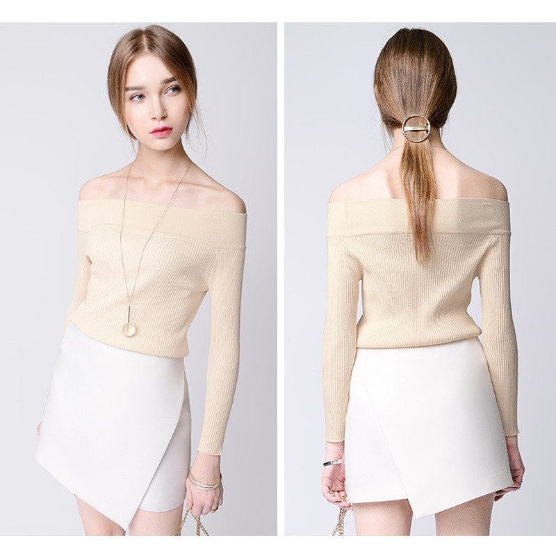 纵酷zongku2017春季淑女时尚白色一步裙女装气质潮流高腰女下装a字