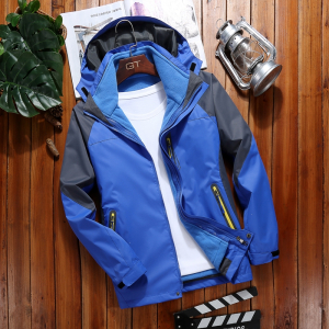 冬季冲锋衣男女三合一可拆卸加绒加厚两件闪电客套防风定制logo登山外套