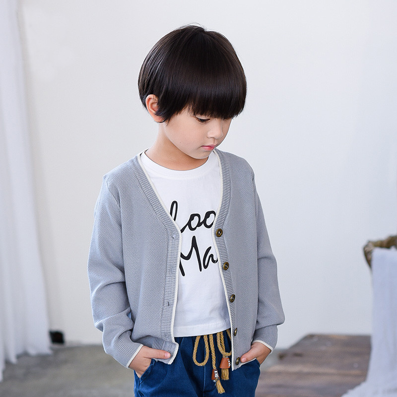 童装男童针织衫儿童空调衫男宝宝开衫薄款防晒衣2016新款毛衣外套