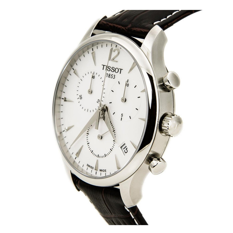 天梭tissot俊雅系列三眼计时运动时尚石英男表 男士手表t063.617.16.