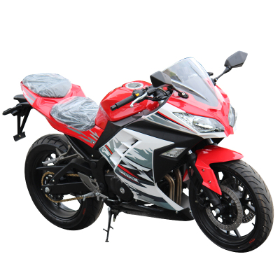 新宝尚凯机车 小忍者摩托车 燃油跑车 拉风机车 17寸大轮 可上牌 街跑