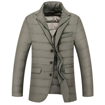 中年轻羽绒服男士白鸭绒薄款