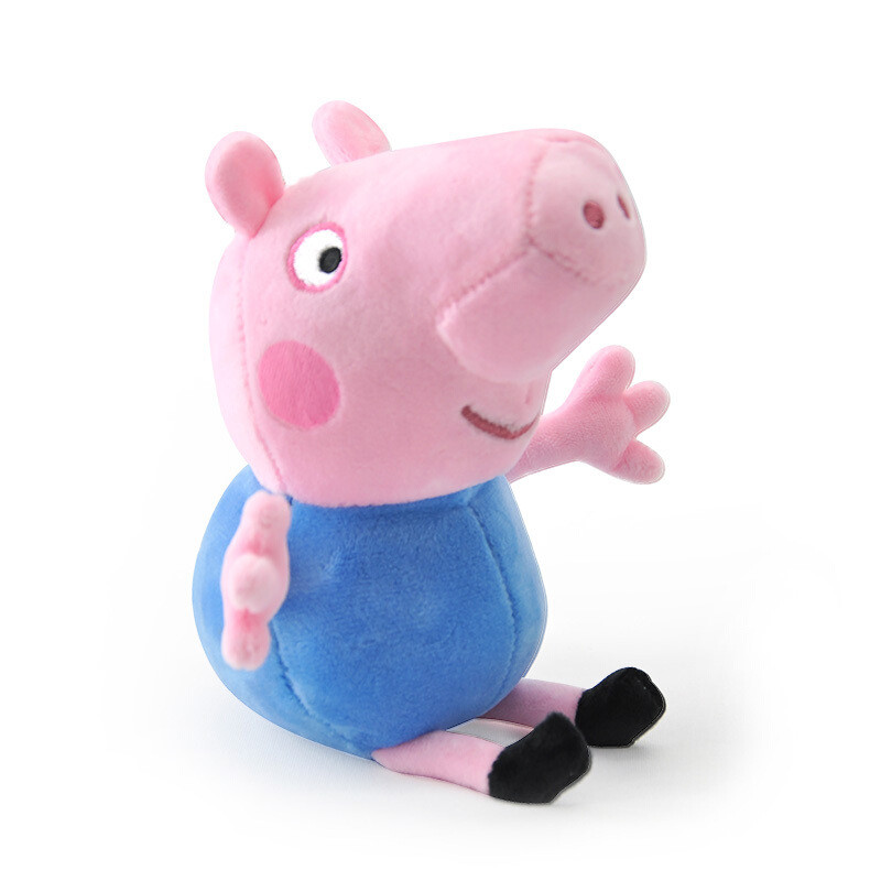 19cm小猪佩奇peppapig粉红猪小妹玩具佩佩猪正版毛绒玩具娃娃公仔