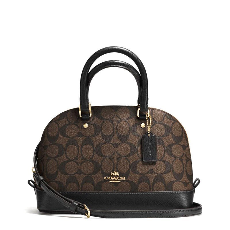 蔻驰(coach ) 女士小号pvc拼色贝壳包手提包单肩包 37232