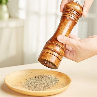 实木手动胡椒研磨器西餐胡椒粉不锈钢研磨器陶瓷芯