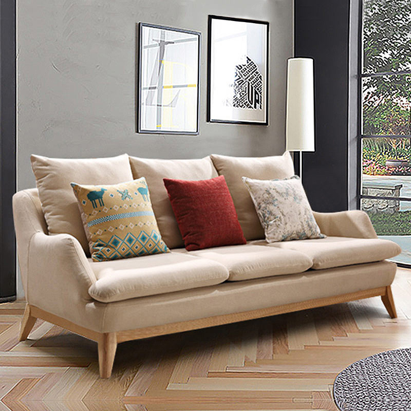 淮木(huaimu)日式客厅双人简约现代沙发北欧布艺沙发组合小户型可拆洗