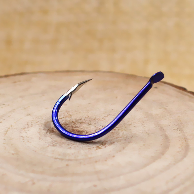 尖锋蓝色伊势尼鱼钩日本进口倒刺鱼钩大小号钓钩渔钩海钓盒装