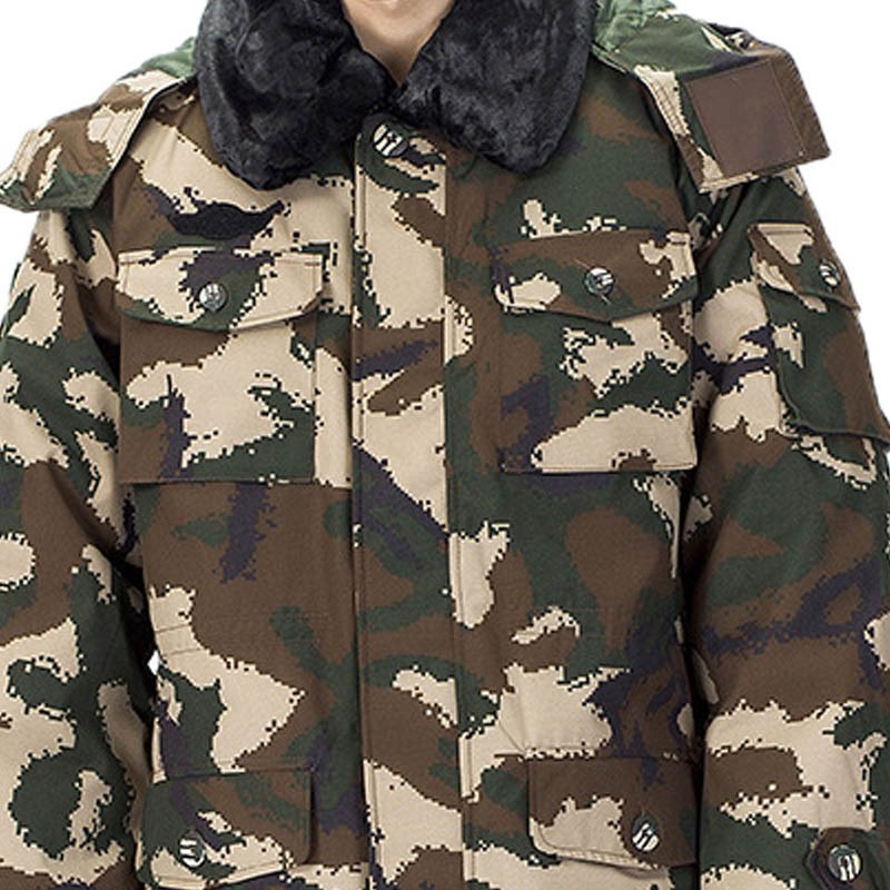 嘟嘟美倍尔 运动户外07式消防迷彩作训大衣棉服 保暖防寒加厚迷彩作训