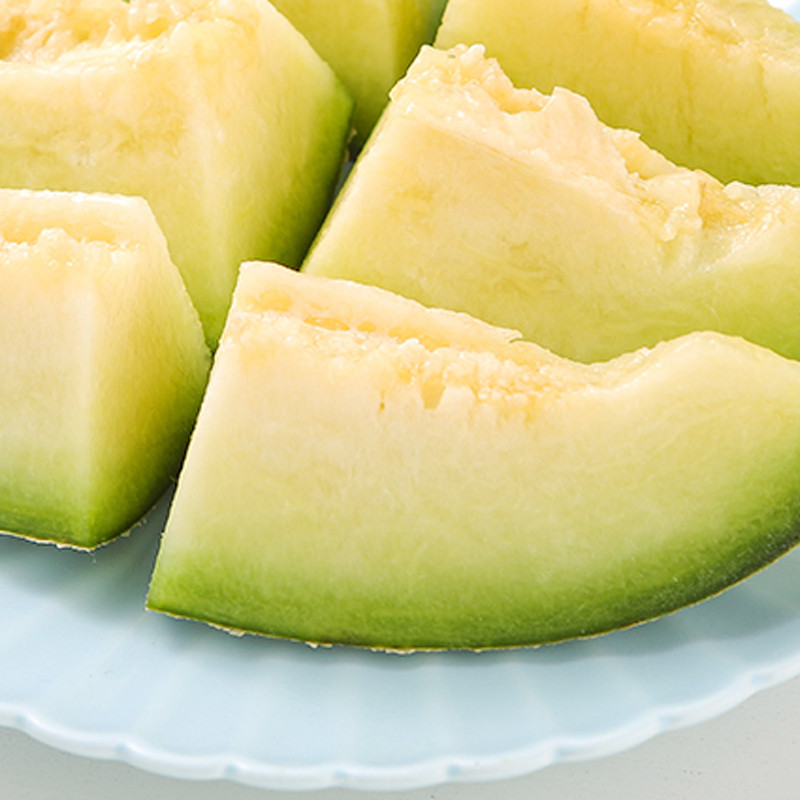 海阳网纹甜瓜绿瓤哈密瓜玲珑蜜瓜应季新鲜水果5斤装1个瓜包邮