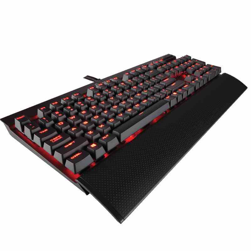 美商海盗船 k70/rgb 104键幻彩游戏机械键盘 红轴