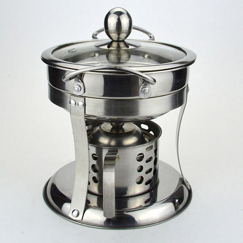 纳丽雅 酒精炉小火锅家用户外煮茶炉固体酒精炉套装 加厚款有磁