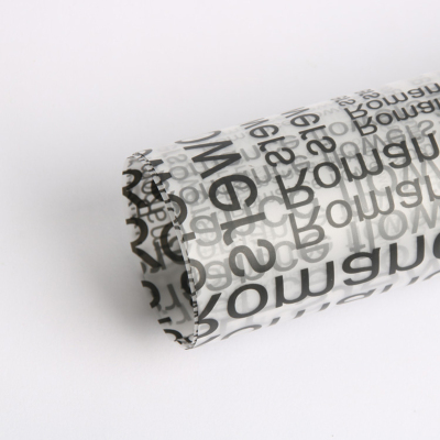 花束清新礼品包装材料鲜花包装材料用品英文雾面纸系列-黑色英文10张每包