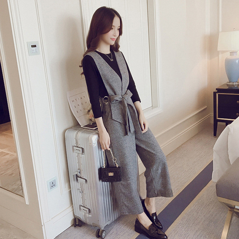 秋装女神套装女潮韩版时尚气质时髦chic洋气秋季女装小香风两件套