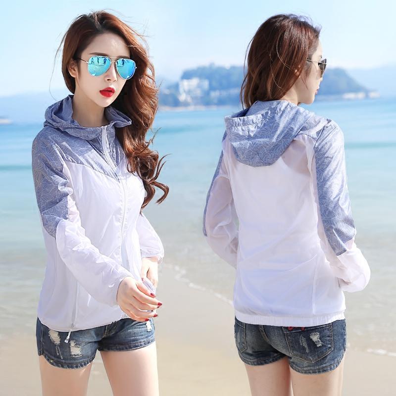 818款2017新款夏季超薄透气防晒衣女装沙滩服户外长袖百搭短外套空调