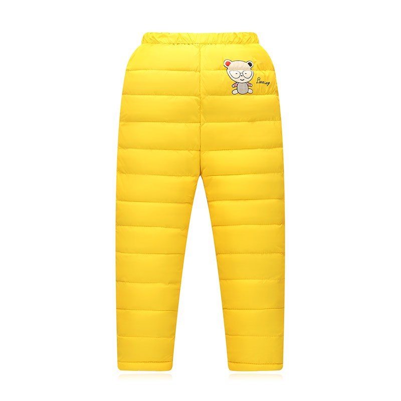 冬装时尚卡通保暖儿童羽绒棉裤男女童外穿中小童保暖长裤