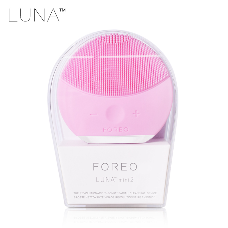 日本进口 Luna mini2 洁面仪 Foreo 露娜二代洗脸仪洗脸刷毛孔清洁器 luna mini2粉色(亚洲版)