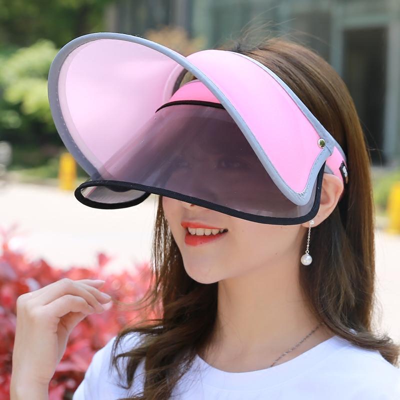 828新款出游太阳帽夏季男女青年遮阳帽防紫外线空顶帽户外骑车防晒帽