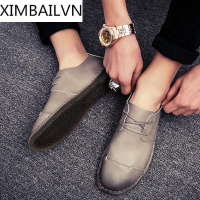 品牌2017豆豆鞋男士休闲鞋秋季韩版潮流休闲小皮鞋潮鞋男鞋子黑色男生