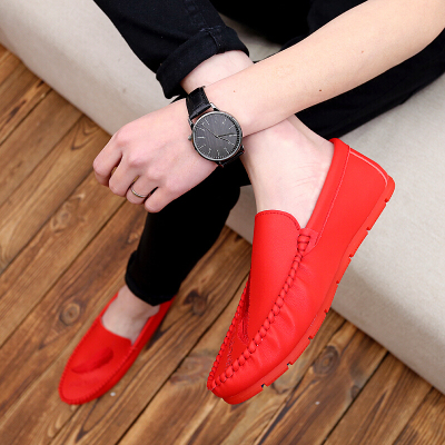 鞋小二GD权志龙同款男士豆豆鞋一脚蹬懒人鞋2017新款春季男鞋子韩版潮流百搭休闲鞋男