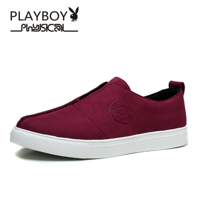 男鞋秋季新款潮流运动男士休闲鞋透气休闲皮鞋男套脚鞋子一件代发