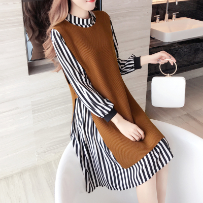 902新款天天特价胖mm秋装加大码女装连衣裙2017新款胖妹妹两件套装200斤定制