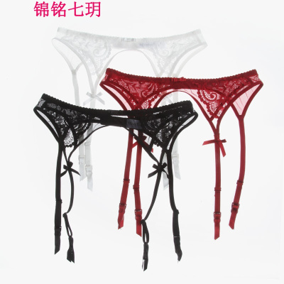 锦铭七玥28834性感蕾丝吊袜带情趣欧美黑色红色白色