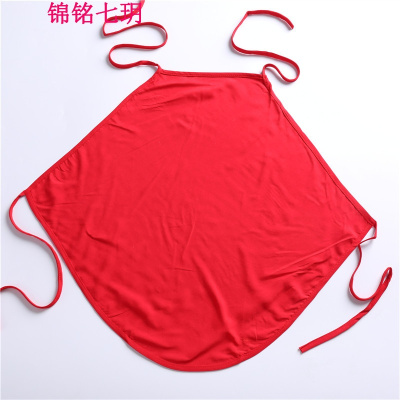 锦铭七玥成红肚兜情侣情趣睡衣进口棉挂脖内衣生日结婚礼物低价促销