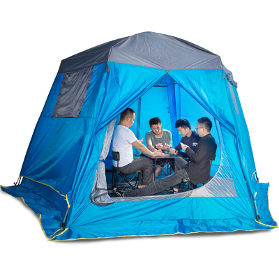 狼行者帐篷户外双层全自动六角多人郊游家庭休闲帐篷