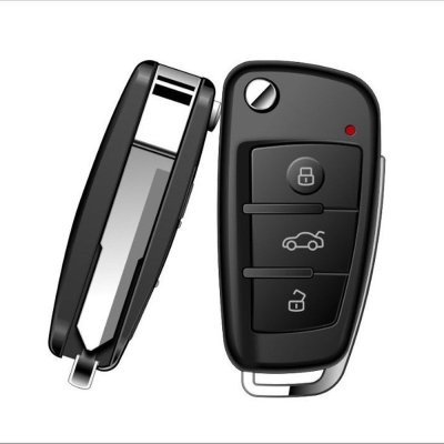 奥迪夜视车钥匙摄像头 迷你针孔会议取证 高清录像机 录音笔录音采纳课堂记录 暗访微型拍照录音夜视摄像机 16g内存