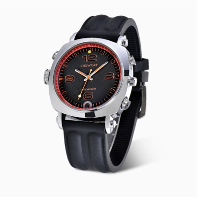 柏族 远程wifi智能摄像机男女款户外记录仪腕表智能摄像头拍照录音录像安防监控 远程wifi塑胶表带摄像手表 8G内存