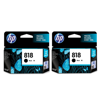 惠普(HP)E5Y53AA 818 黑色墨盒双支装(适用Photosmart C4688 C4788 NVY 110)
