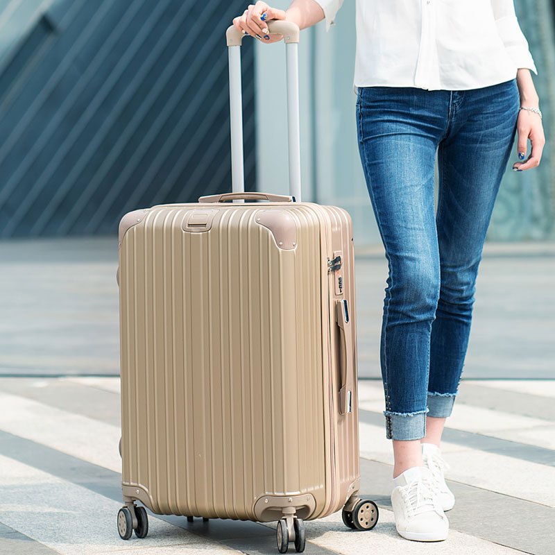 2017新款玫瑰金铝框拉杆箱24寸男行李箱20寸女万向轮26寸旅行箱子密码