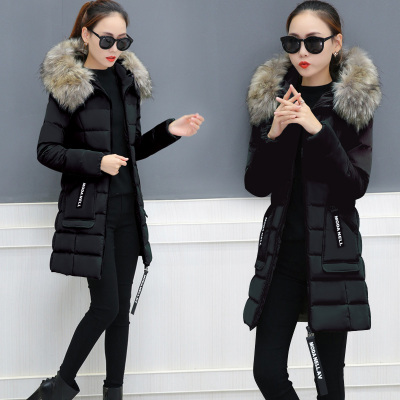 棉衣女中长款2017新款显瘦冬装韩版羽绒棉服棉袄百搭面包服外套潮