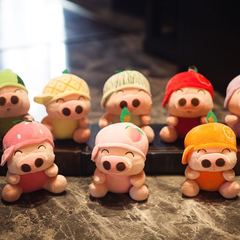 水果麦兜 麦兜猪公仔毛绒玩具猪娃娃婚庆礼品生日礼物女生包邮