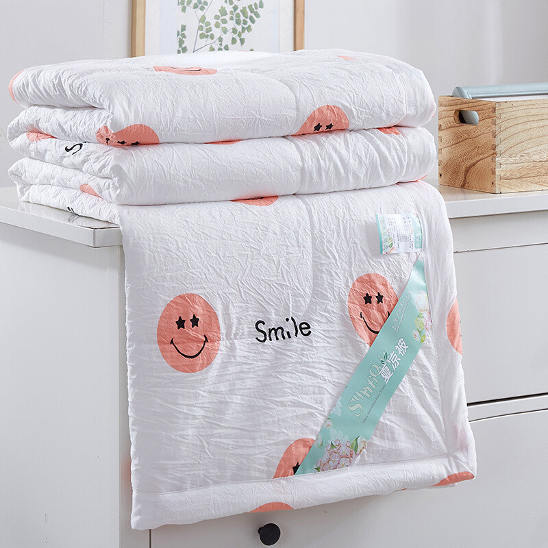 纯棉夏凉被可水洗棉空调被单人全棉花薄被芯双人夏季被子