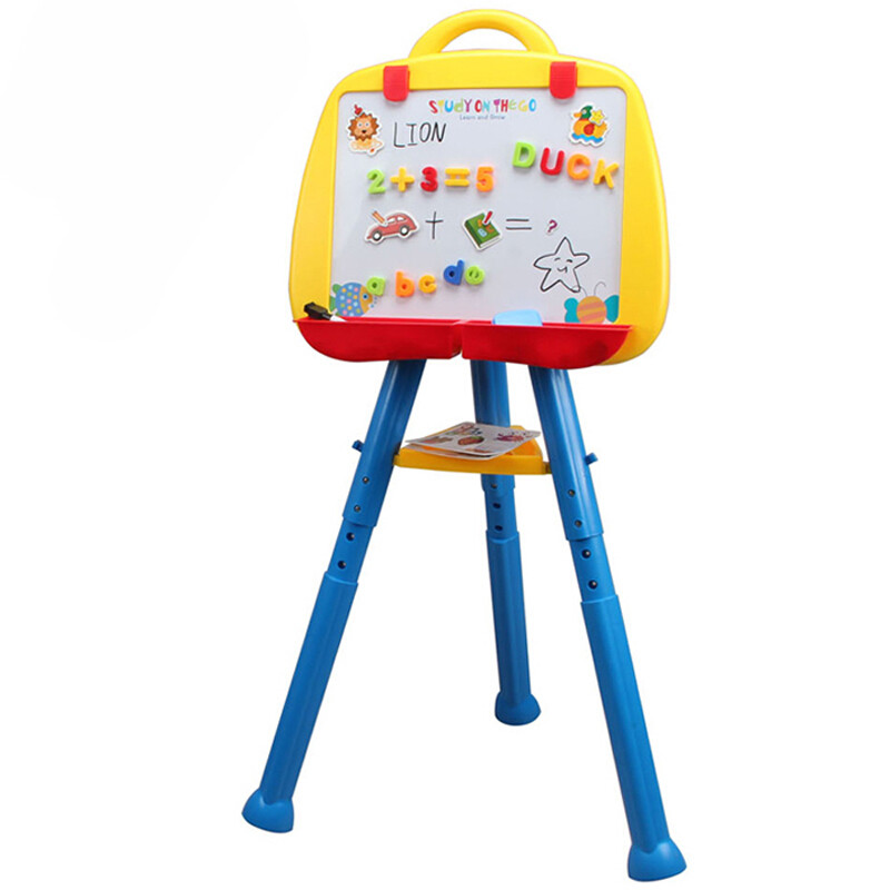 我要的儿童画板画架黑板磁性升降支立架式涂鸦