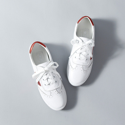 172巷大码女鞋秋季41-43新款肥脚白色板鞋休闲百搭平底小白鞋