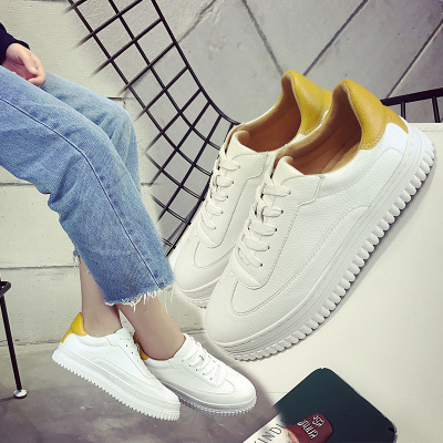 新款小白鞋女百搭韩版麦昆系带学生平底休闲运动女鞋板鞋单鞋