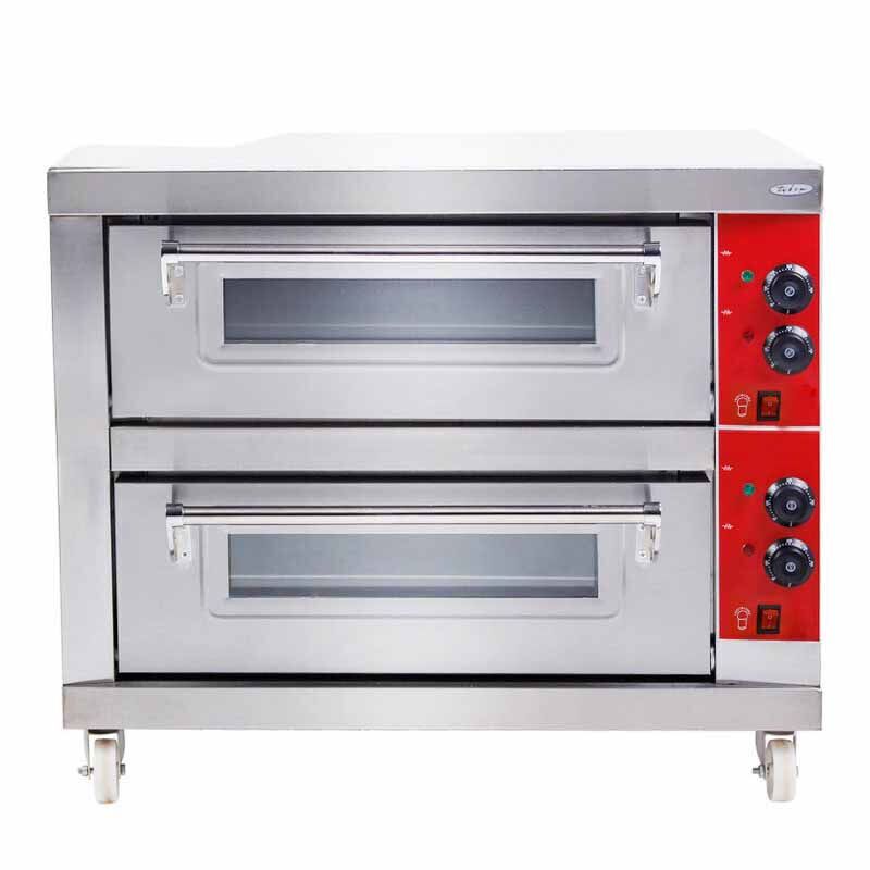 商用面包电烤炉厨房设备电热二层双盘烘烤炉蛋糕电烤箱