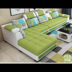 定制阿斯卡利科技布艺沙发小户型大客厅简约现代家具贵妃沙发组合乳胶北欧套装
