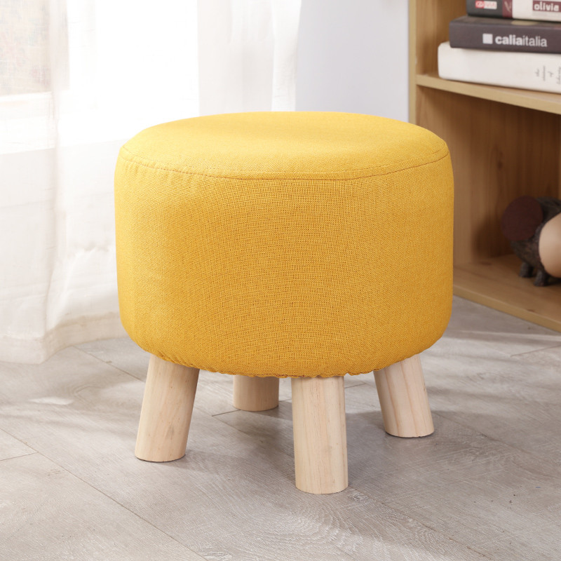 美树鞋凳时尚圆凳实木矮凳创意沙发凳茶几凳板凳小凳子小圆凳