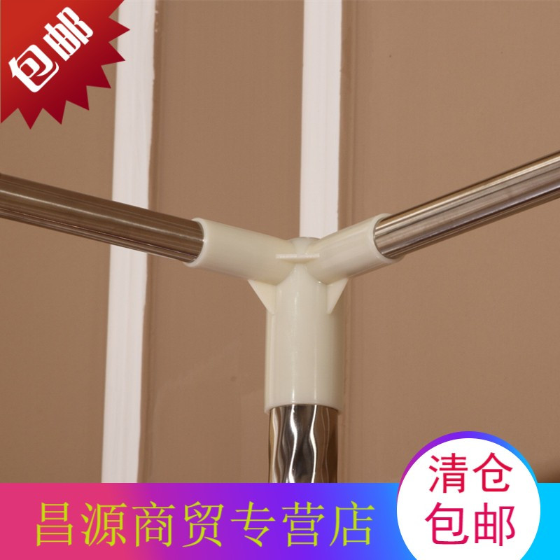 蚊帐三开门落地支架 加粗加厚不锈钢管 蚊帐杆子架子 床架