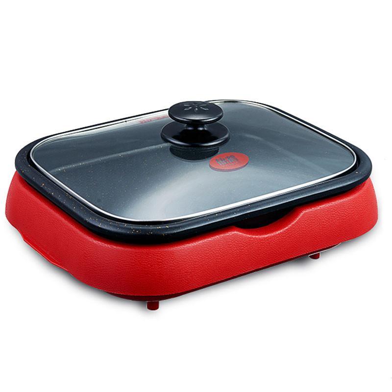 家用电烤锅锅火锅电煎锅商用电烤盘2盘