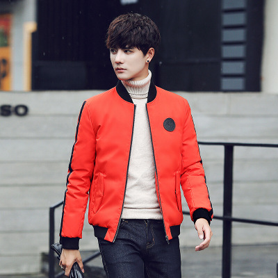 羽绒服男2017男装轻薄羽绒服男立领休闲短款男青年修身薄款外套冬季新款潮