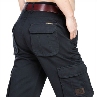休闲多口袋工装裤羽绒裤男士外穿加厚保暖冬季卸内胆户外棉裤
