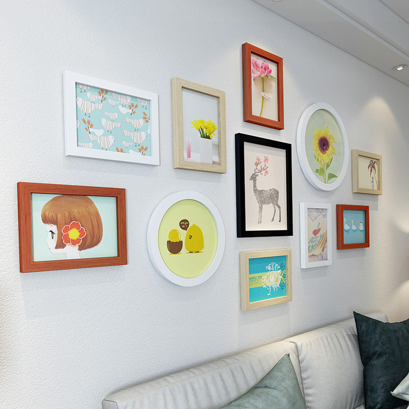 照片墙装饰客厅卧室现代简约小清新相片墙一面墙创意相框挂墙组合