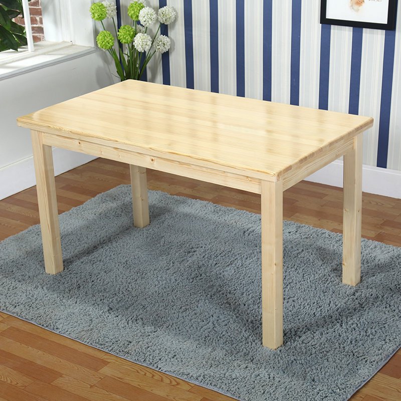 实木餐桌椅组合松木桌椅饭店桌椅家用小户型桌椅小餐桌吃饭桌子