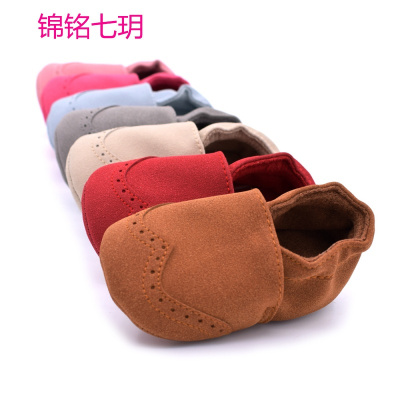 锦铭七玥春秋新款磨砂皮宝宝鞋 0-1岁软底学步鞋 7色婴儿鞋