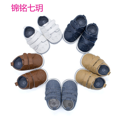 锦铭七玥0-1岁 宝宝学步鞋 秋男款休闲鞋 宝宝鞋prewalker婴儿鞋 一件代发