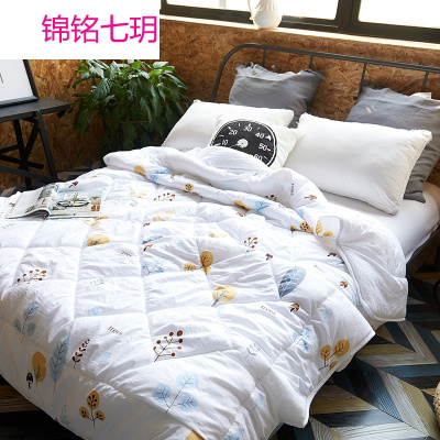 锦铭七玥2018夏季空调被 双人儿童幼儿园夏被水洗棉夏被 新品夏凉被 外贸